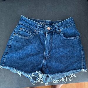 Tacori Frayed Hem Blue Jean Shorts